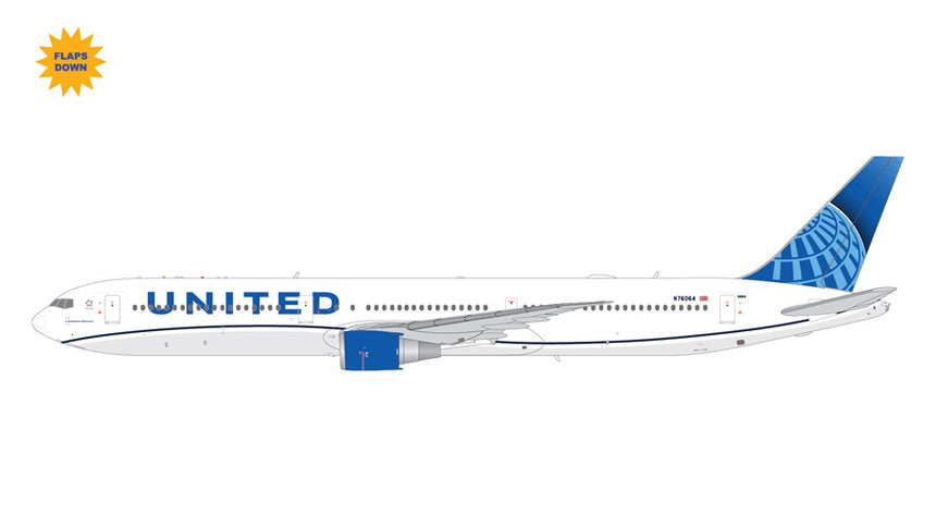 GeminiJets United Airlines Boeing B767-400ER N76064 Flaps Down 1/200