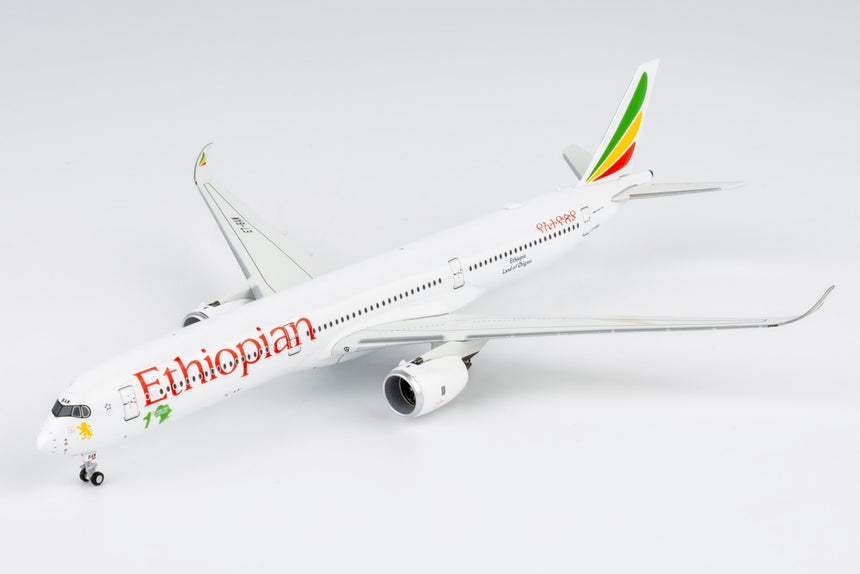 NG Models Ethiopian Airlines Airbus A350-1000 ET-BAW ("1st A350-1000 in Africa" sticker) 1/400 Aircraft Scale Model