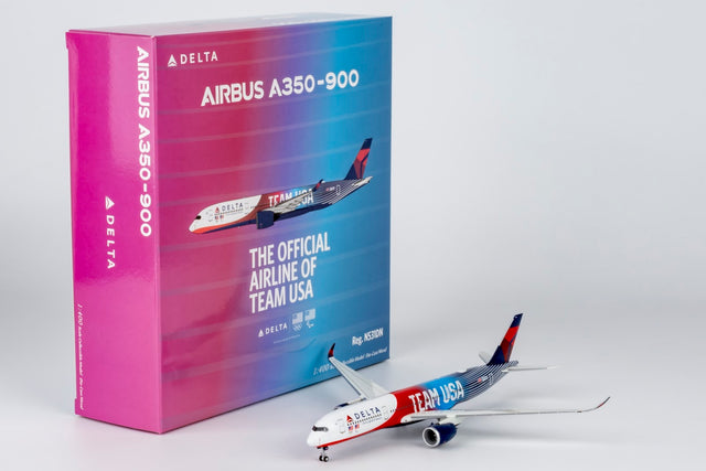 NG Models Delta Air Lines Airbus A350-900 N531DN TEAM USA #3 1/400 Aircraft Scale Model