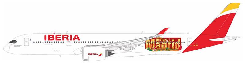 Aviation400 Iberia Airbus A350-941 EC-NIG Only in Madrid (detachable gear) 1/400 Aircraft Scale Model