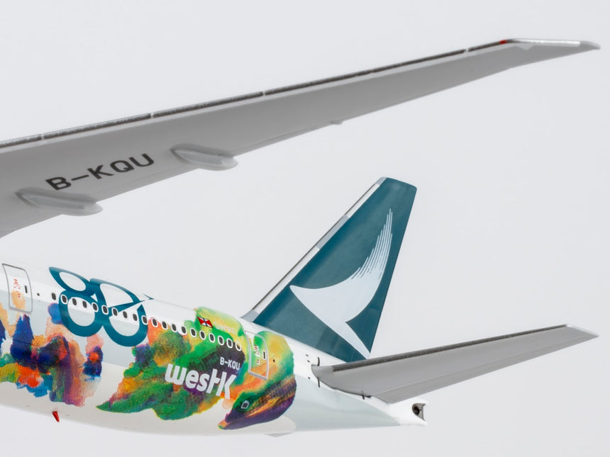 NG Models Cathay Pacific Airways Boeing 777-300ER B-KQU (The Spirit of HongKong - West Kowloon Cultural District) Ultimate 1/400 Aircraft Scale Model