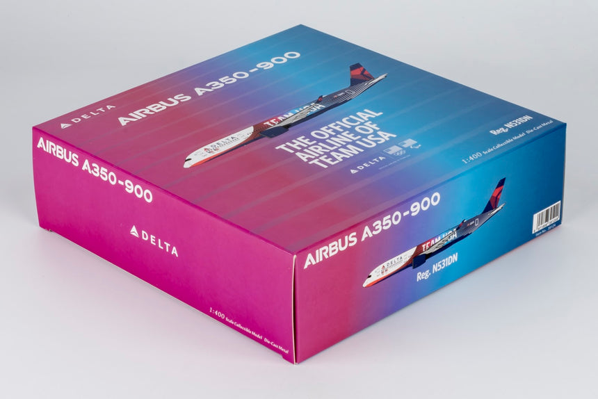 NG Models Delta Air Lines Airbus A350-900 N531DN TEAM USA #3 1/400 Aircraft Scale Model