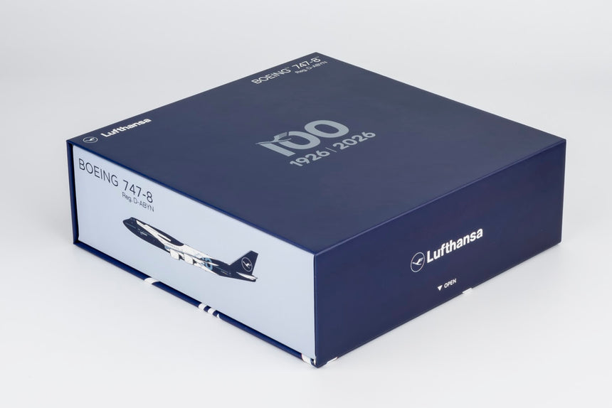 NG Models Lufthansa Boeing B747-8i D-ABYN 100 Years Anniversary; (Ultimate) 1/400 Aircraft Scale Model