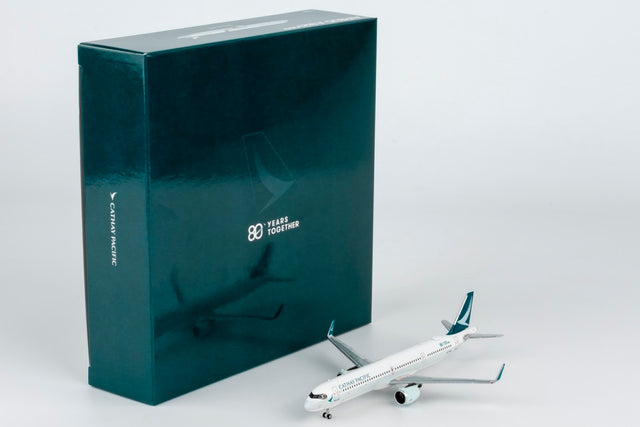 NG Models Cathay Pacific Airways Airbus A321neo B-HPE ("80 Years Together" sticker) 1/400 Aircraft Scale Model
