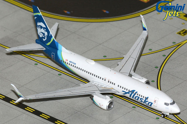 GeminiJets Alaska Airlines Boeing B737-800 N517AS 1/400 Aircraft Scale Model