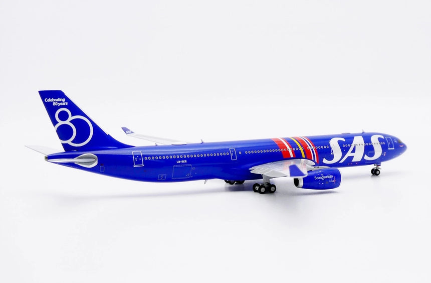 JC Wings SAS Scandinavian Airlines Airbus A330-300 "Celebrating 80 Years" (LN-RKR) 1/400 Aircraft Scale Model