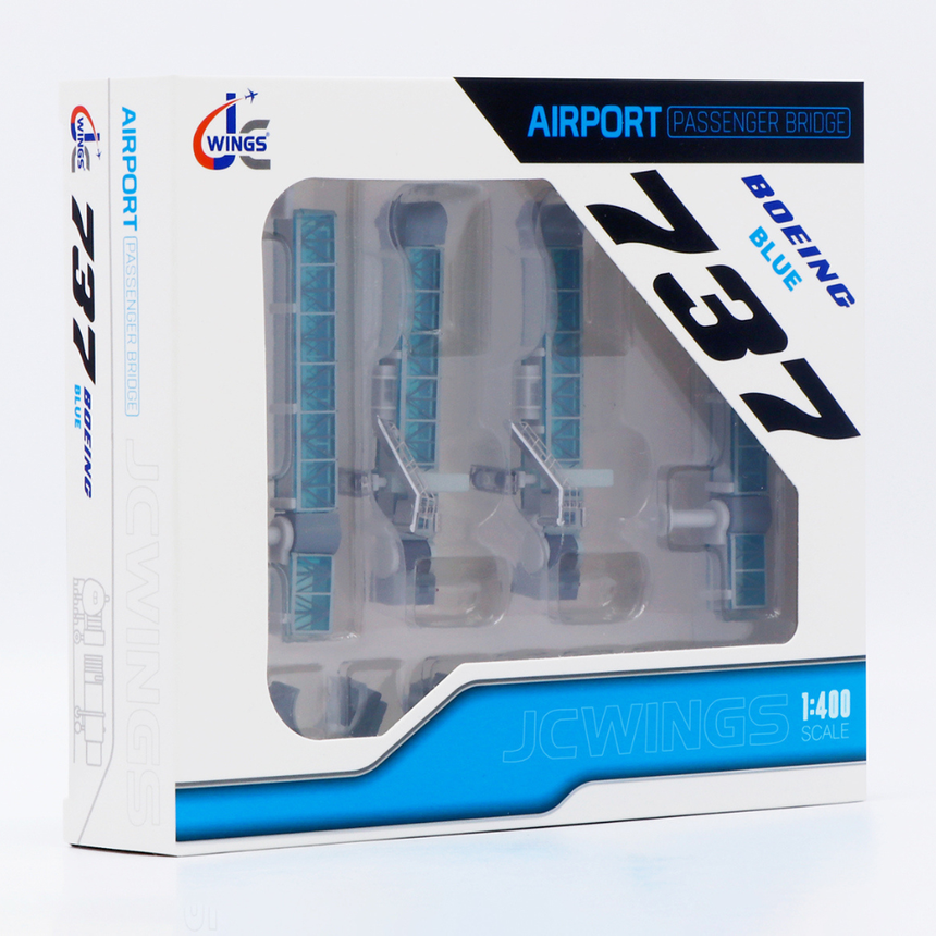 JC Wings Air Passenger Bridge B737 (Blue) 1/400 Scale Model Accessory