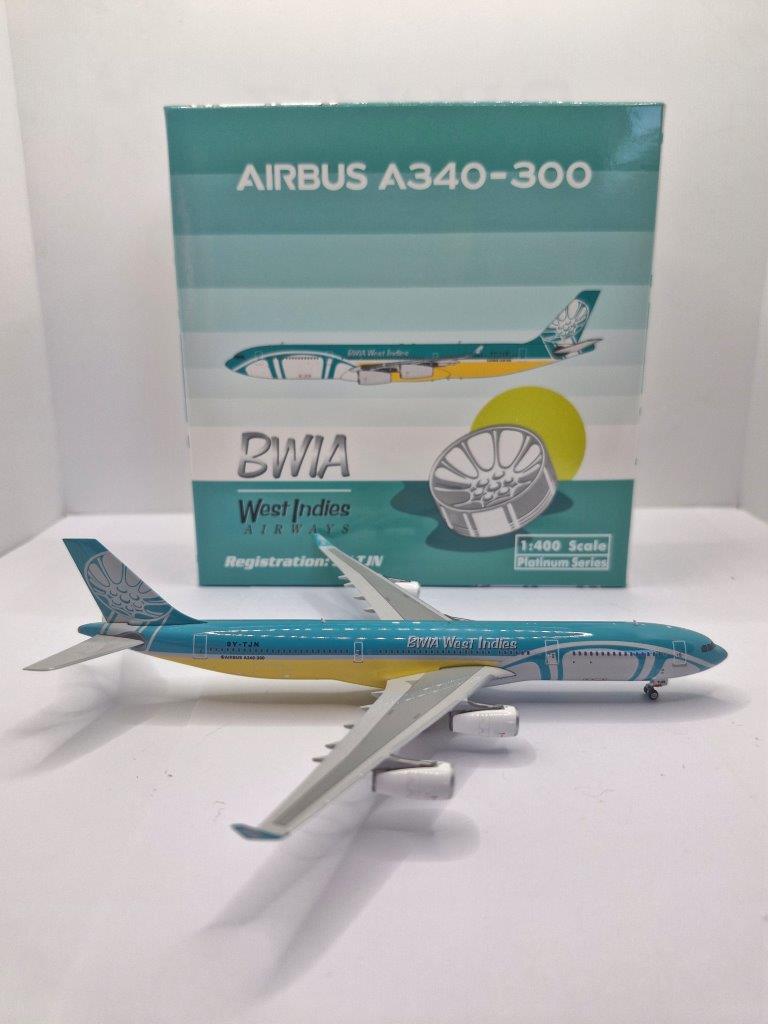 Phoenix BWIA Airbus A340-300 9Y-TJN 1/400 Aircraft Scale Model
