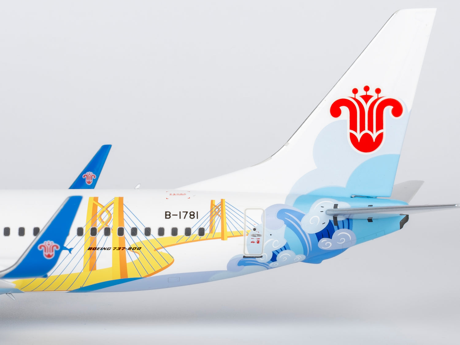 NG Models China Southern Airlines Energetic Zhuhai Boeing 737-800/w B-1781 1/200 Aircraft Scale Model