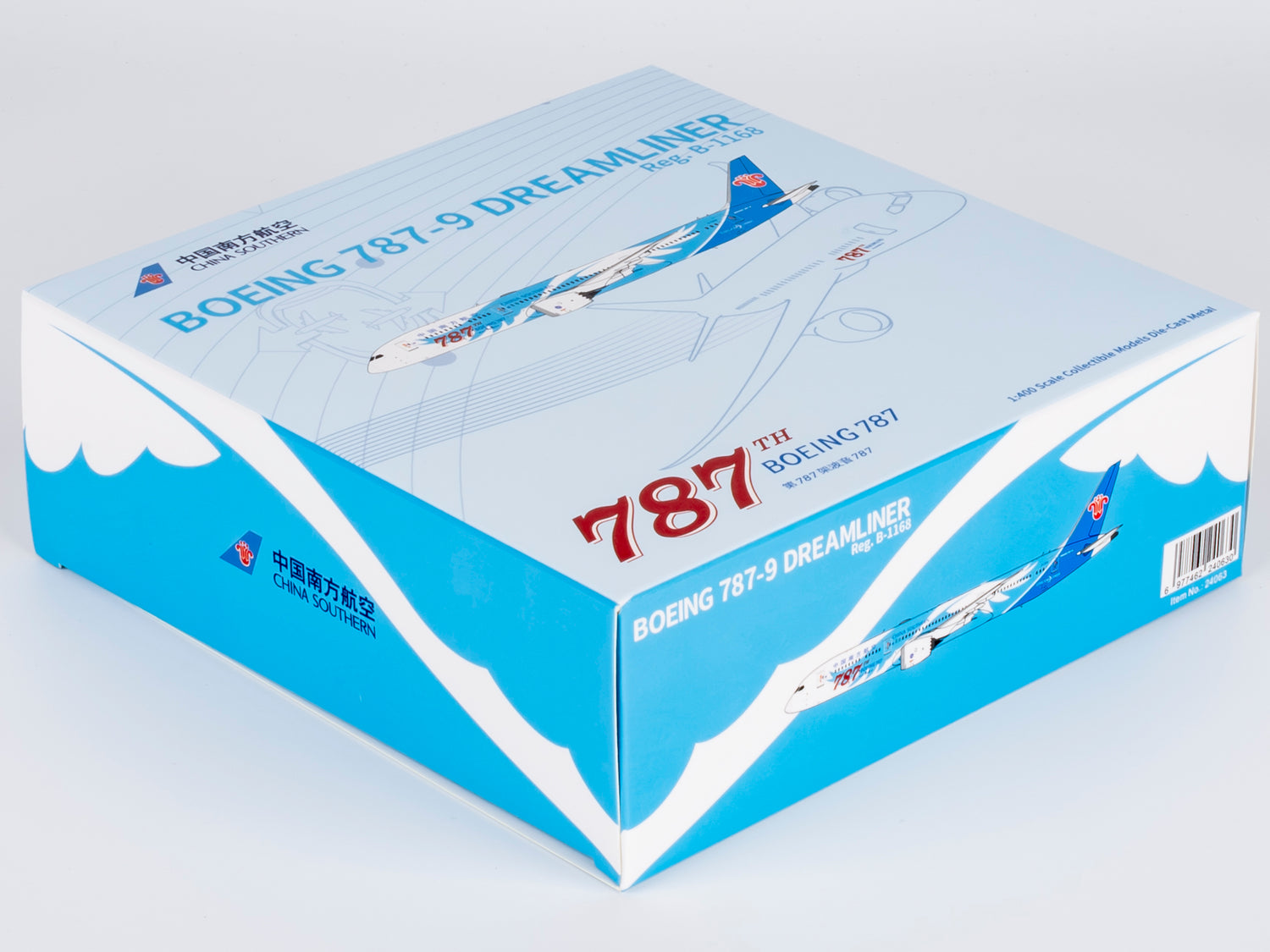 NG Models China Southern Airlines the 787th 787 ever delivered Boeing 787-9 Dreamliner B-1168 1/400 Scale