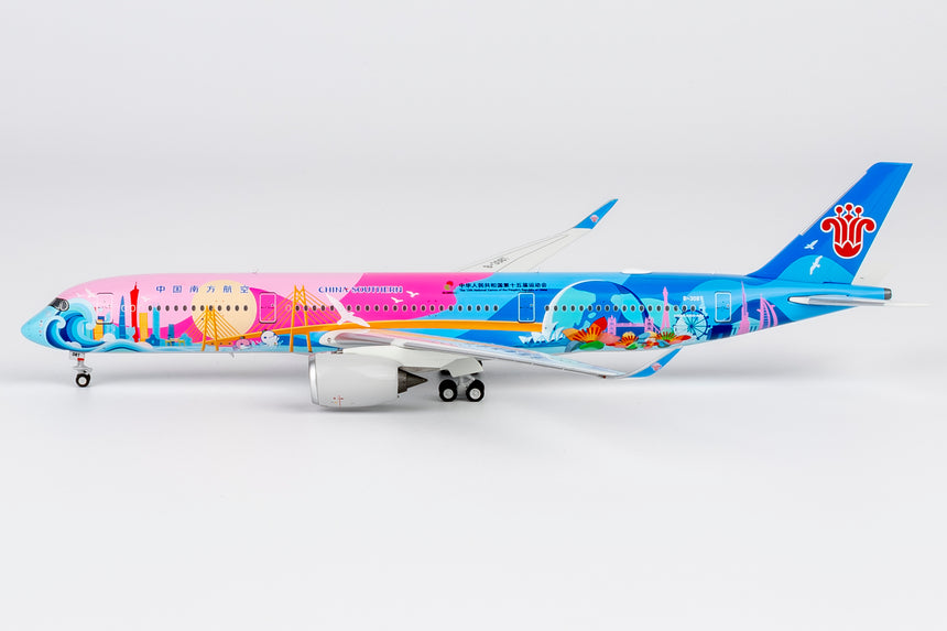 NG Models China Southern Airlines The 15th National Games "Dynamic Bay Area" livery Airbus A350-900 B-308T 1/400 Aircraft Scale Model