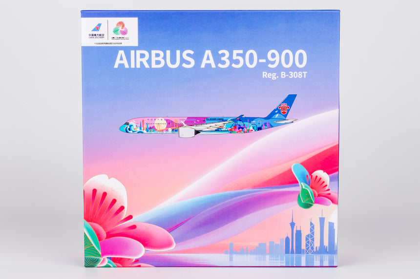NG Models China Southern Airlines The 15th National Games "Dynamic Bay Area" livery Airbus A350-900 B-308T (Ultimate) 1/400 Aircraft Scale Model