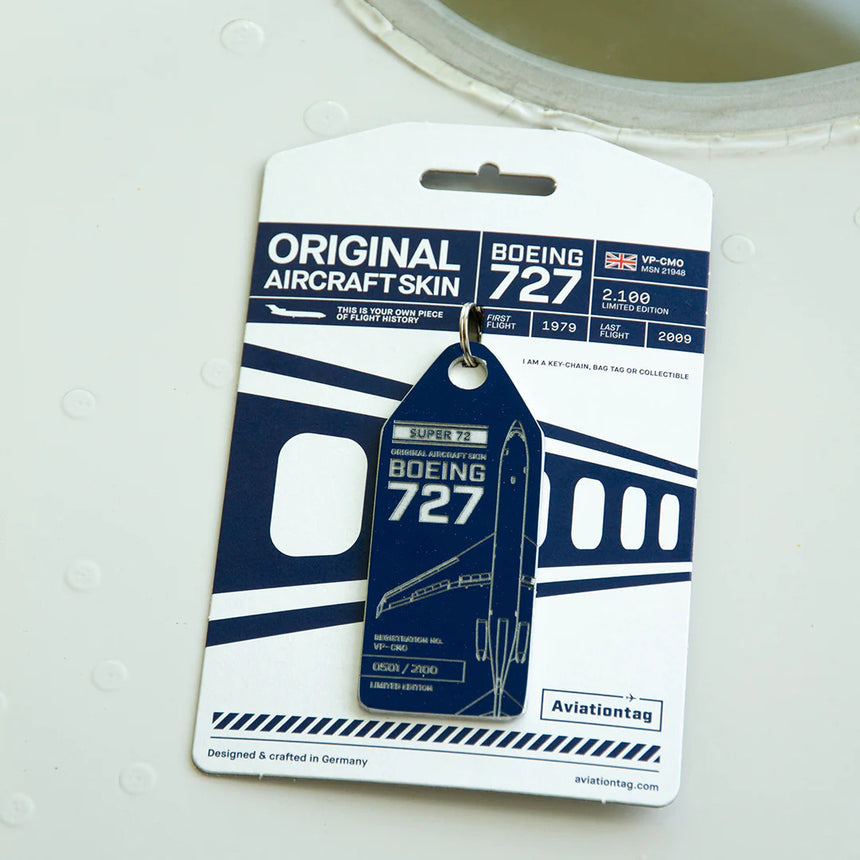 AviationTag Boeing 727 VP-CMO Blue