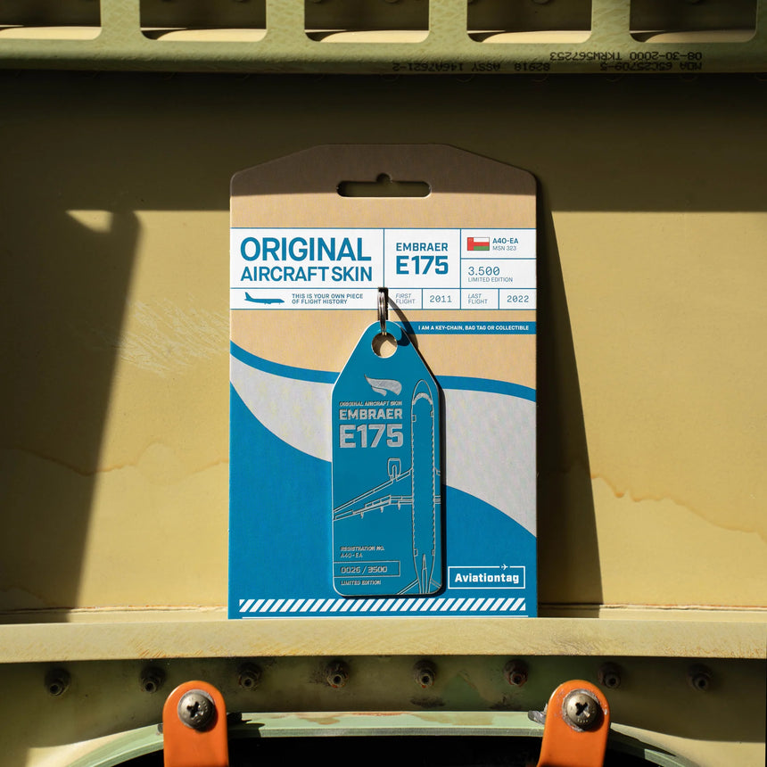AviationTag Oman Air Embraer E175 - A4O-EA Petrol