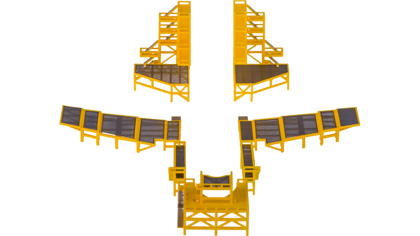 Fantasy Wings Maintenance Docking System (for dual engine) 1/400 Scale