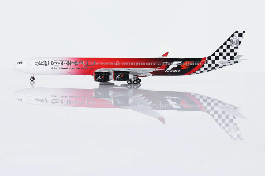 HX Models Etihad Airways A340-642 A6-EHJ "Abu Dhabi GP 2017" Flaps-Down 1/400 Scale