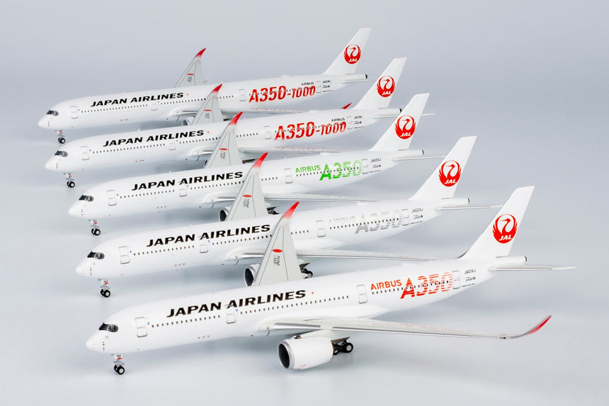 NG Models Japan Airlines (JAL) (Silver "AIRBUS A350" Titles) Airbus A350-900 JA02XJ 1/400 Scale