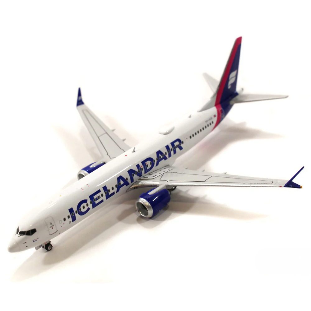 Phoenix Icelandair Boeing 737-900Max Purple Tail TF-ICD 1/400 Aircraft Scale Model
