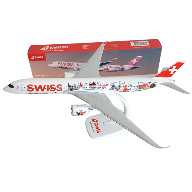 PPC Models Swiss Airlines Airbus A350-900 Wanderlust Livery 1/200 Aircraft Scale Model