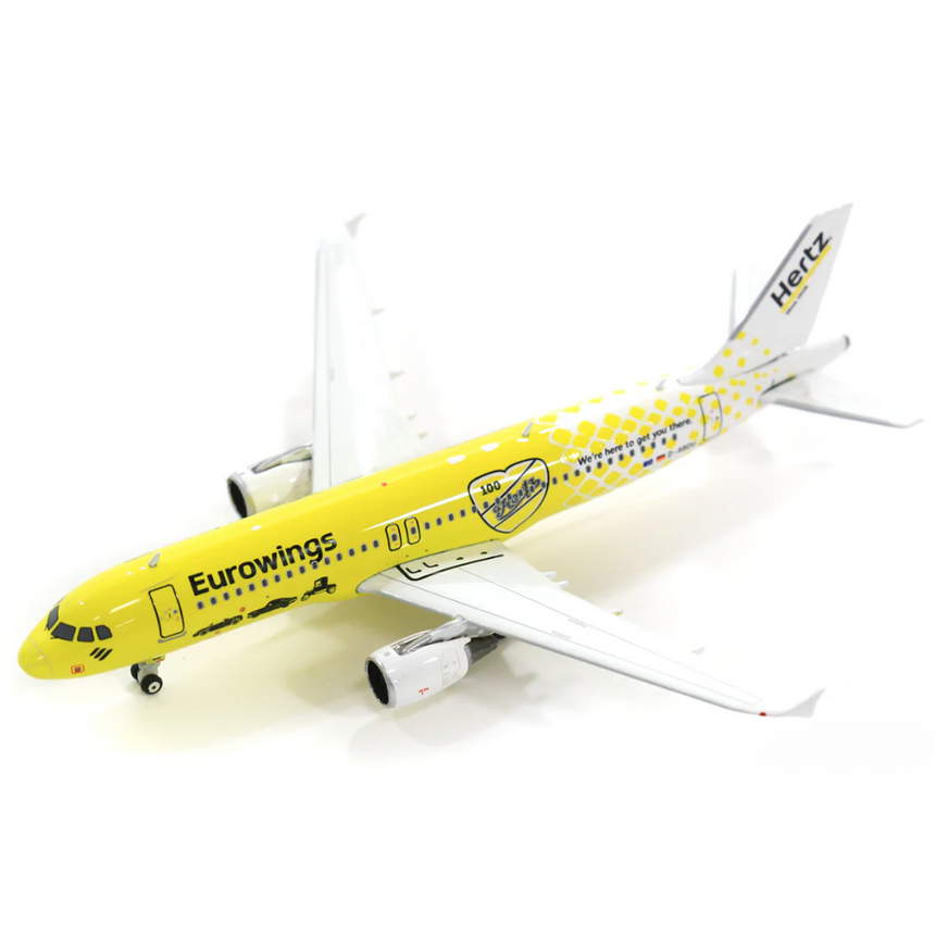 Phoenix Eurowings Airbus A320 D-ABDU 'Hertz' 1/400 Aircraft Scale Model