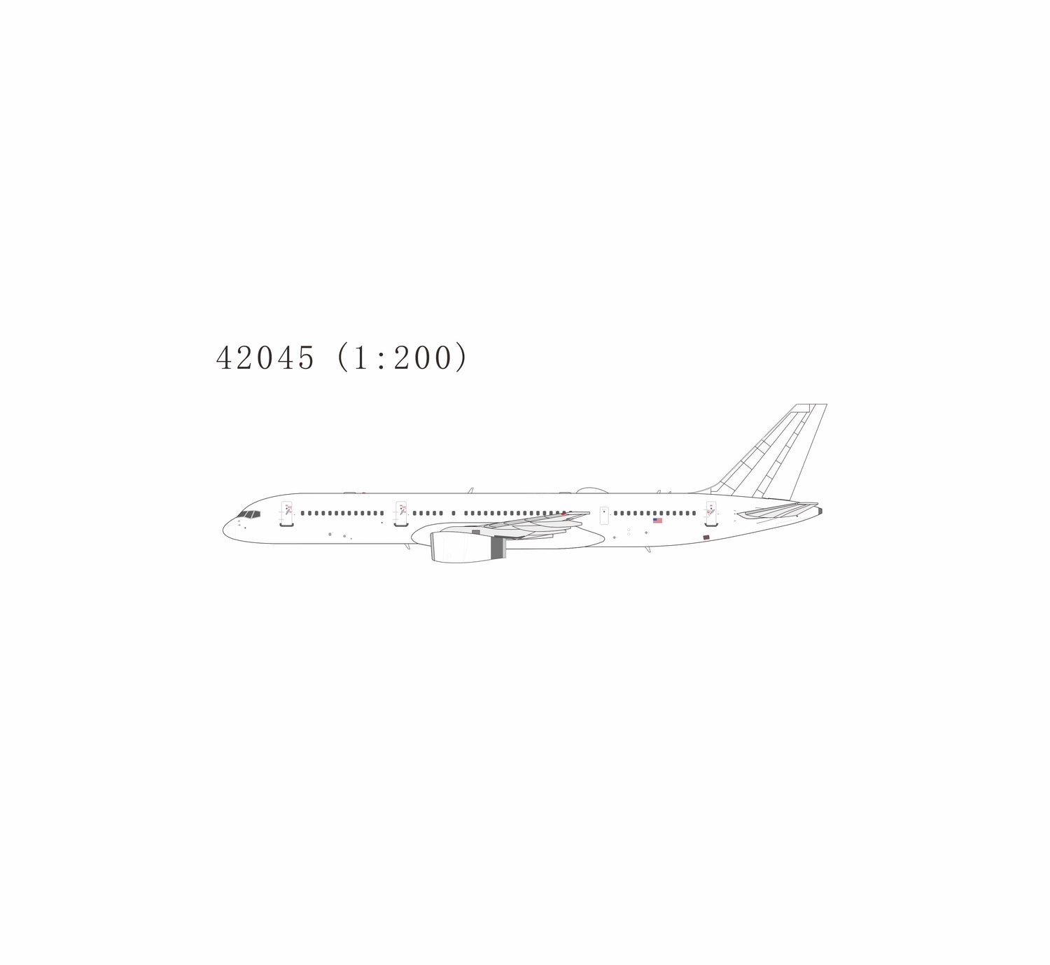 NG Models USA - Air Force C-32B (Boeing 757-200) 02-4452 1/200 Aircraft Scale Model