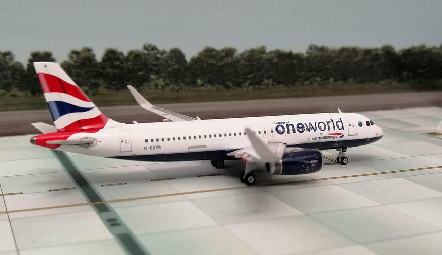 Phoenix British Airways Airbus A320 One World G-EUYR 1/400 Aircraft Scale Model