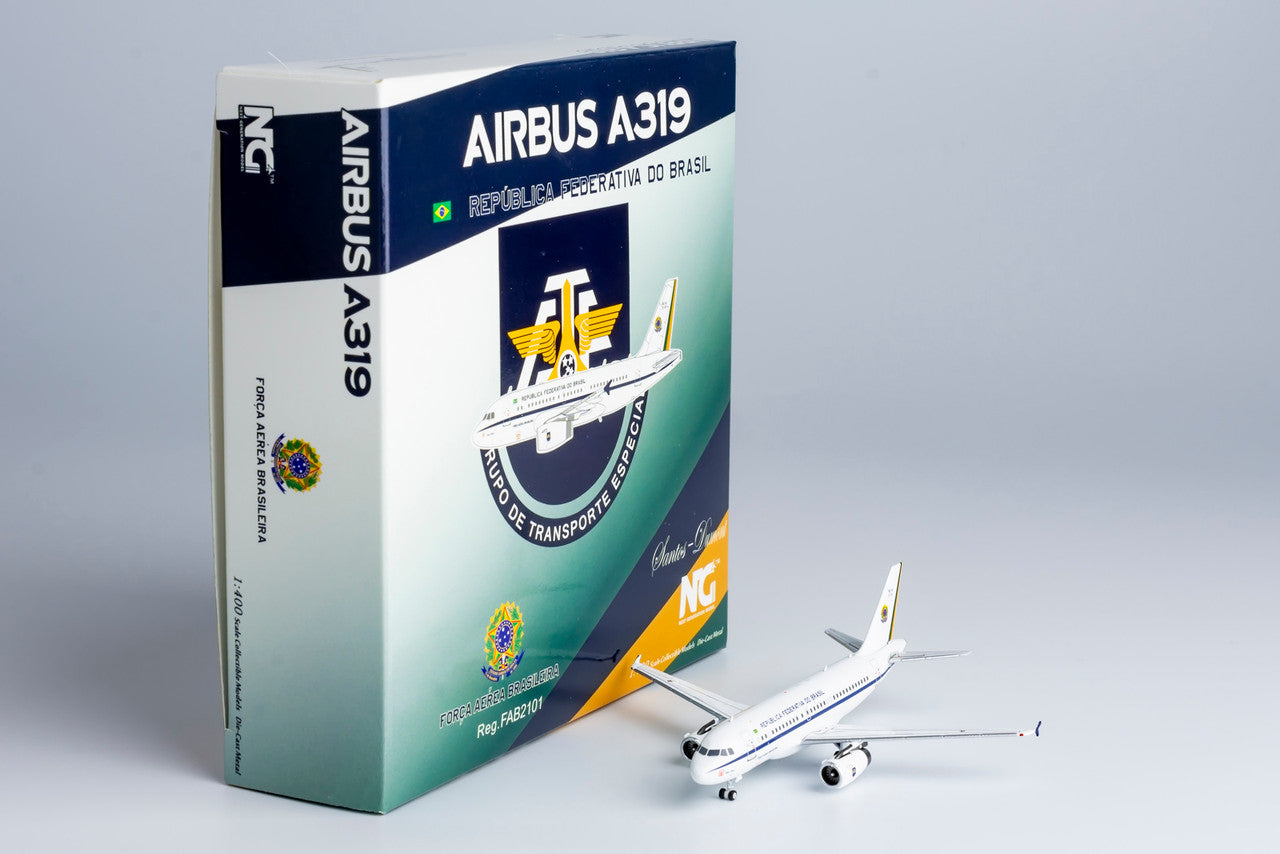 NG Models Brazilian Air Force Airbus A319-100 ACJ(VC-1A) FAB2101 Old Colours 1/400 Scale