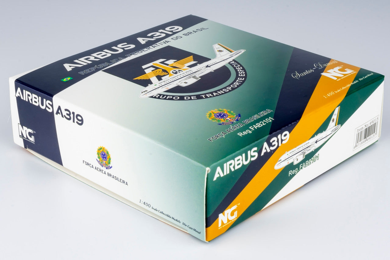NG Models Brazilian Air Force Airbus A319-100 ACJ(VC-1A) FAB2101 Old Colours 1/400 Scale
