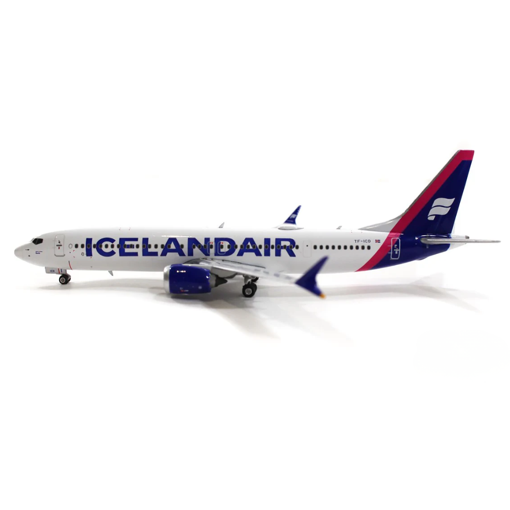 Phoenix Icelandair Boeing 737-900Max Purple Tail TF-ICD 1/400 Aircraft Scale Model