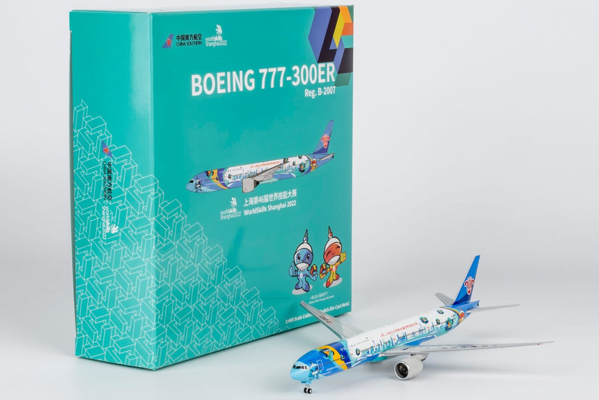 NG Models China Southern Airlines (WorldSkills Shanghai 2022 上海世赛号) Boeing 777-300ER B-2007 1/400 Aircraft Scale Model