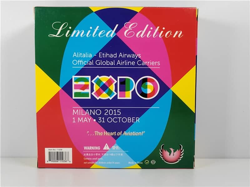 Phoenix Alitalia Airbus A330-200 'Expo 2015' EI-EJM 1/400 Aircraft Scale Model