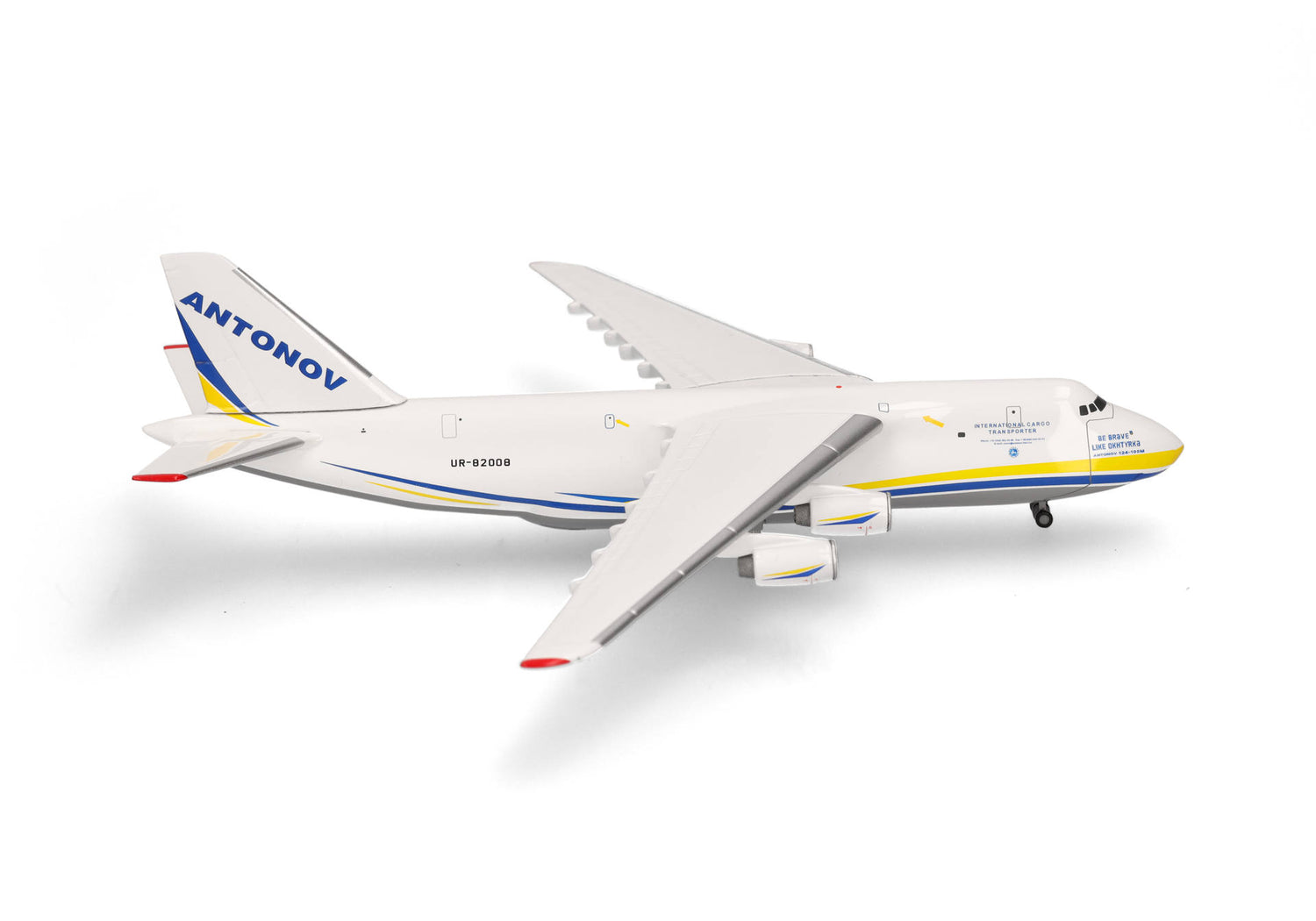 Herpa Antonov Airlines Antonov AN-124 "Be brave like Okhtyrka" 1/500 Aircraft Scale Model