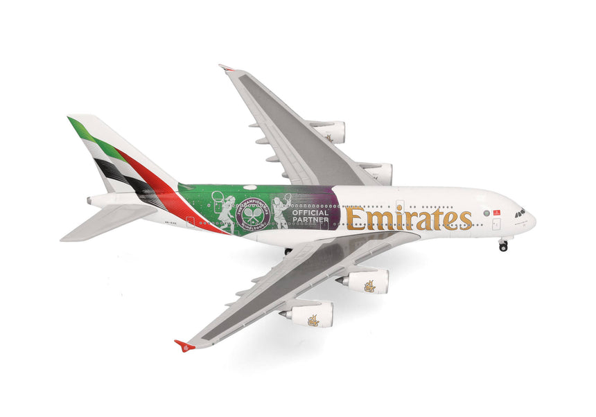 Herpa Emirates Airbus A380 "Wimbledon Official Partner" 1/500 Aircraft Scale Model