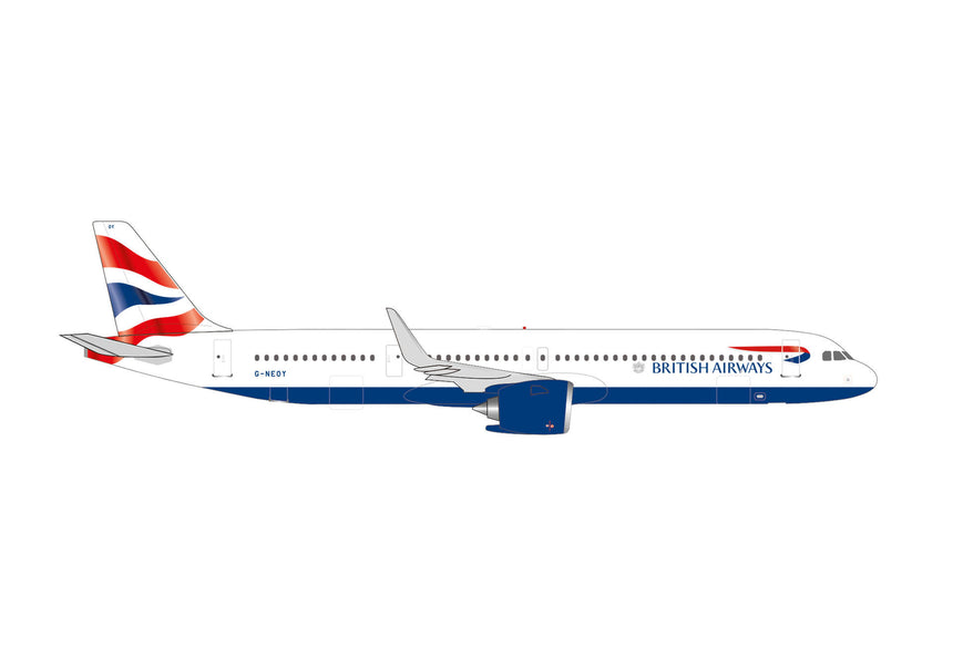 Herpa British Airways Airbus A321neo - G-NEOY 1/500 Aircraft Scale Model