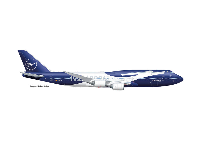 Herpa Lufthansa Boeing 747-8 Intercontinental "100 Jahre" – D-ABYN "Niedersachsen" 1/500 Aircraft Scale Model