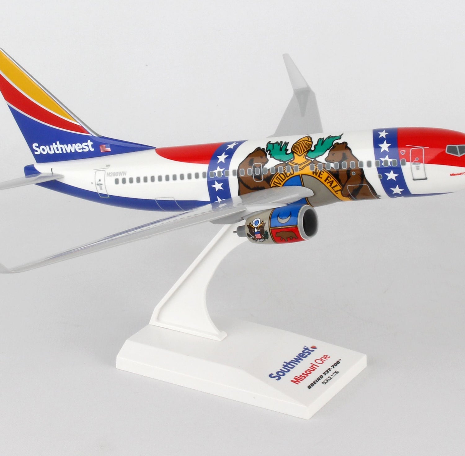SkyMarks Southwest Boeing 737-700 "Missouri One" 1/130 Scale