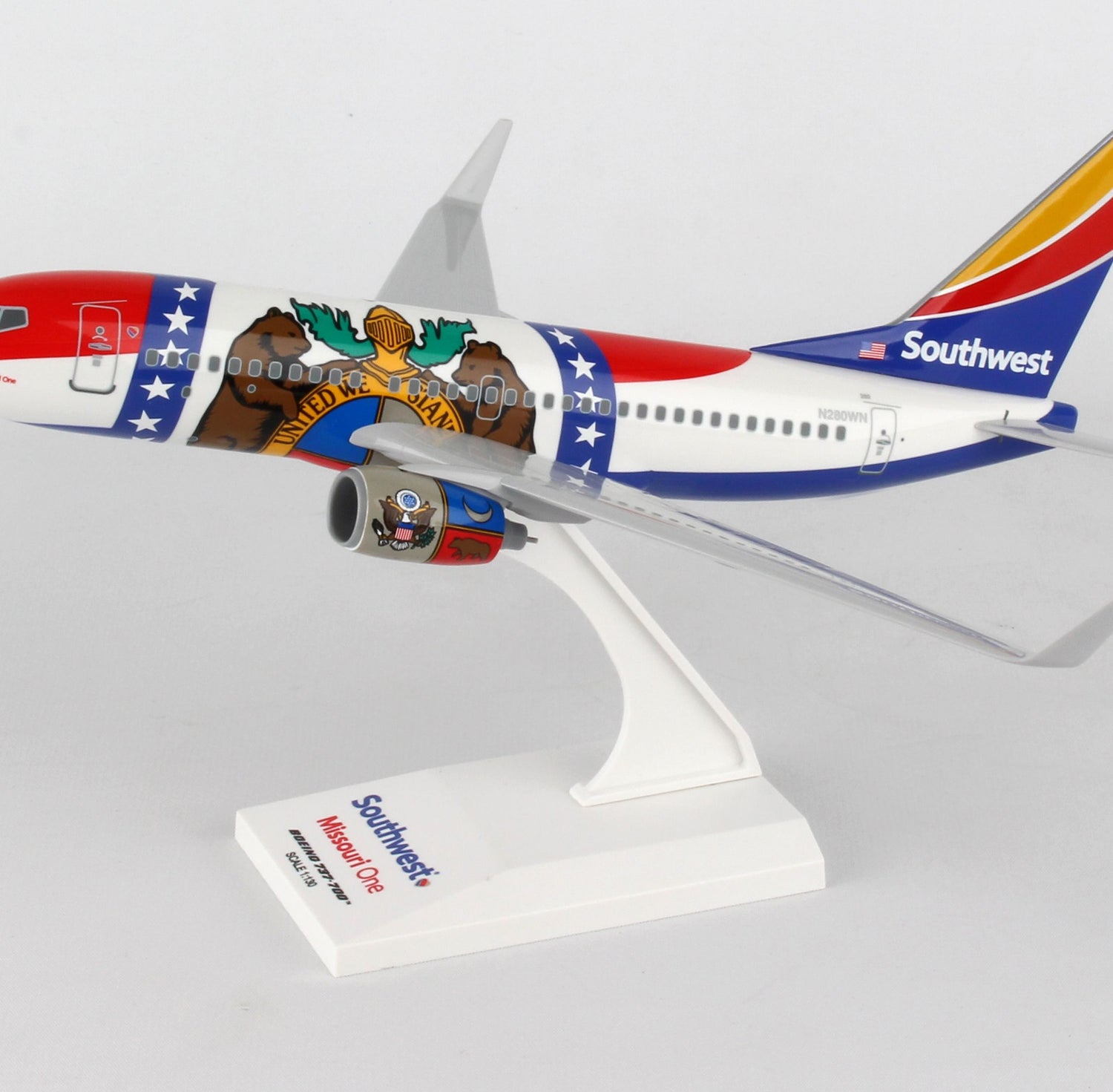 SkyMarks Southwest Boeing 737-700 "Missouri One" 1/130 Scale
