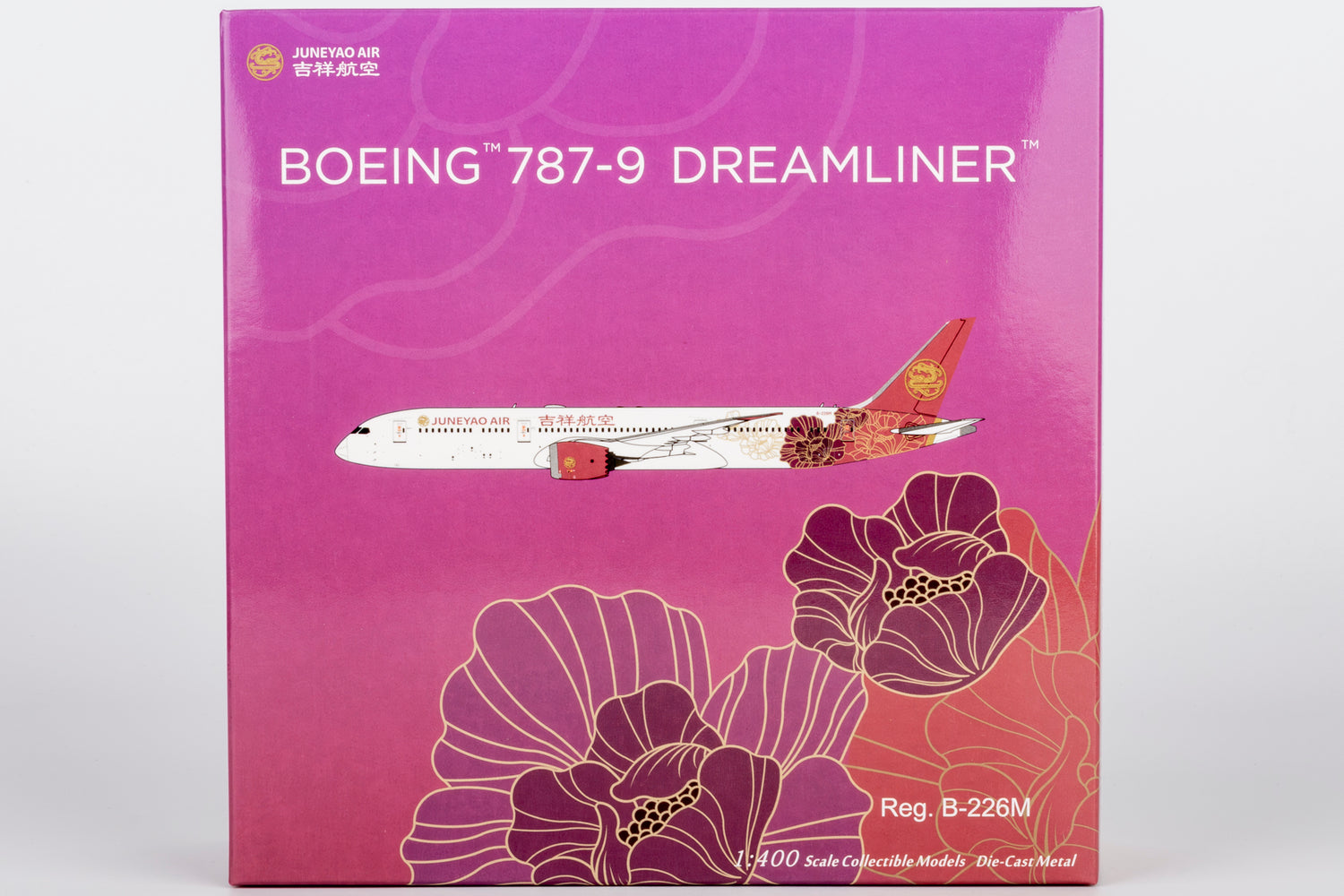 NG Models Juneyao Airlines Blossoming China (百年吉祥·花见神州) 787-9 Dreamliner B-226M 1/400 Scale