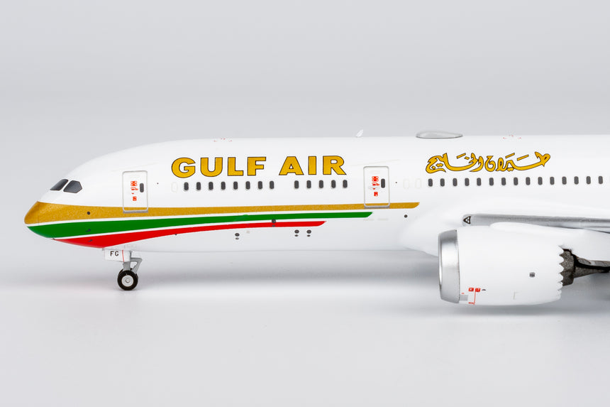 NG Models Gulf Air Boeing 787-9 Dreamliner A9C-FG (1976 retro cs, "75 Years" sticker) 1/400 Aircraft Scale Model