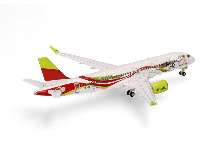 Herpa airBaltic Airbus A220-300 "50th A220" YL-ABX 1/400 Scale