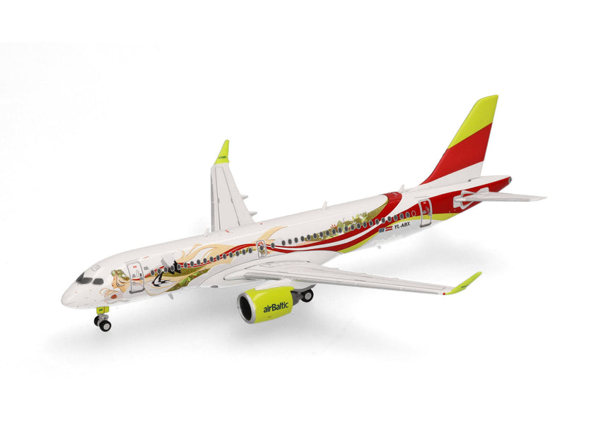 Herpa airBaltic Airbus A220-300 "50th A220" YL-ABX 1/400 Scale