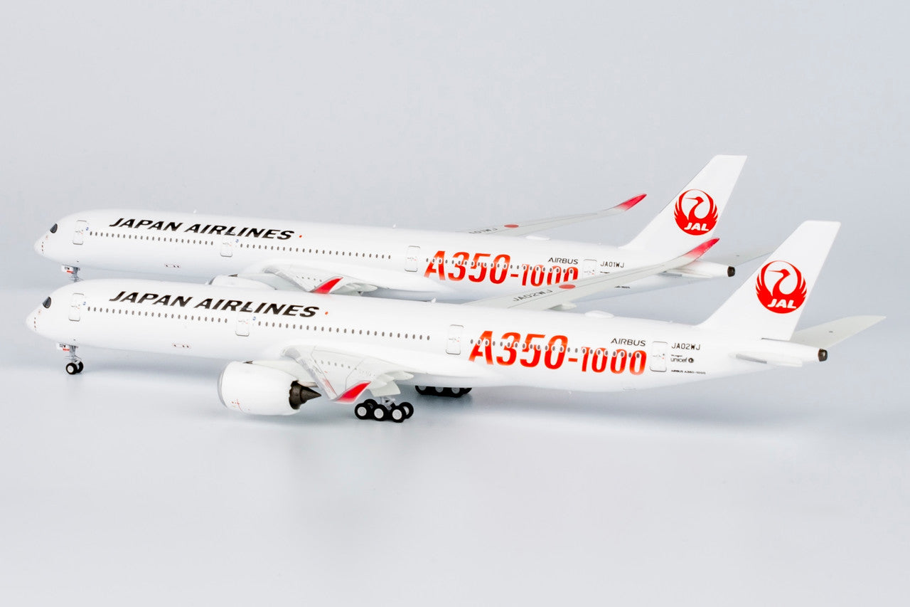 NG Models Japan Airlines (JAL) (Red "A350-1000" Titles) Airbus A350-1000 JA02WJ 1/400 Scale