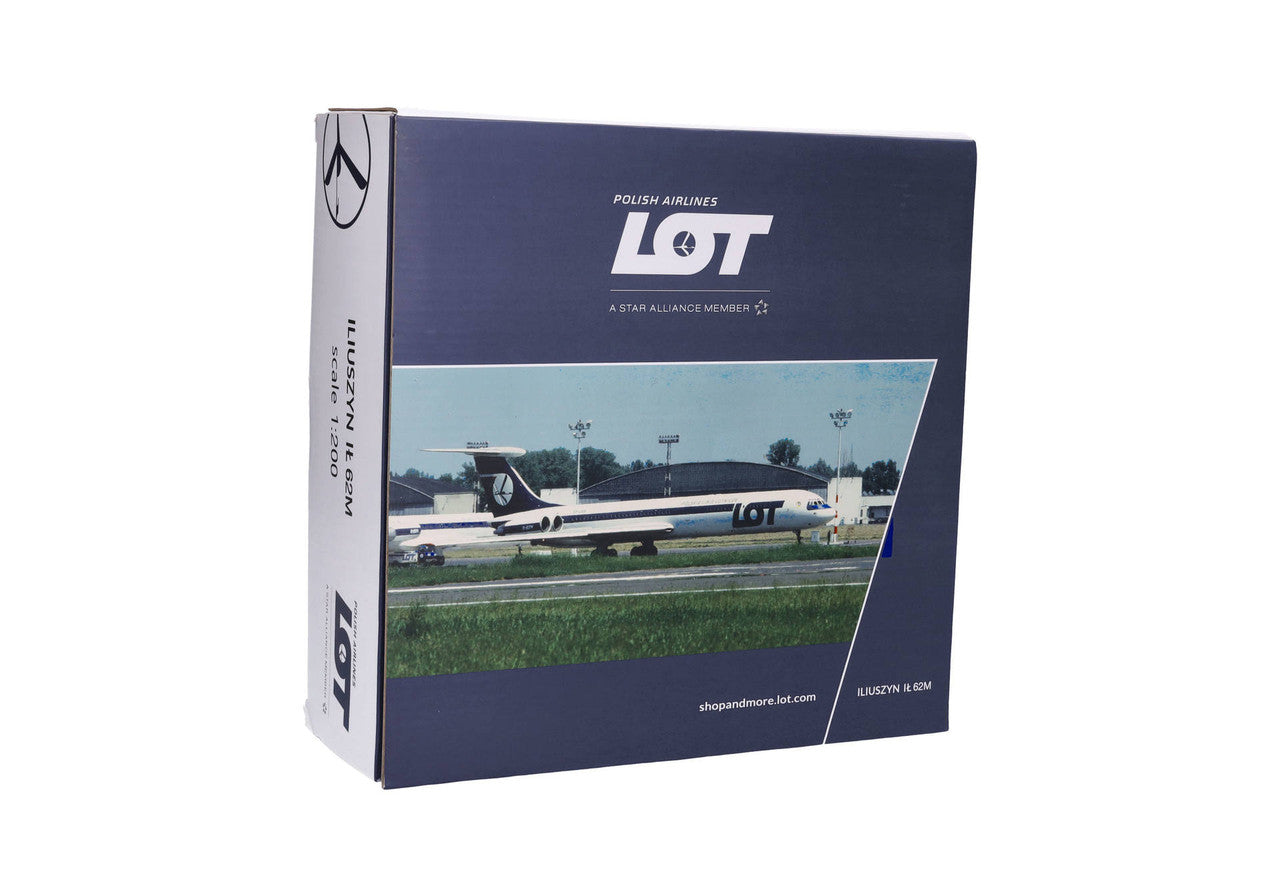 Herpa LOT Polish Airlines Ilyushin IL-62M – SP-LBD “Wladyslaw Sikorski” 1/200