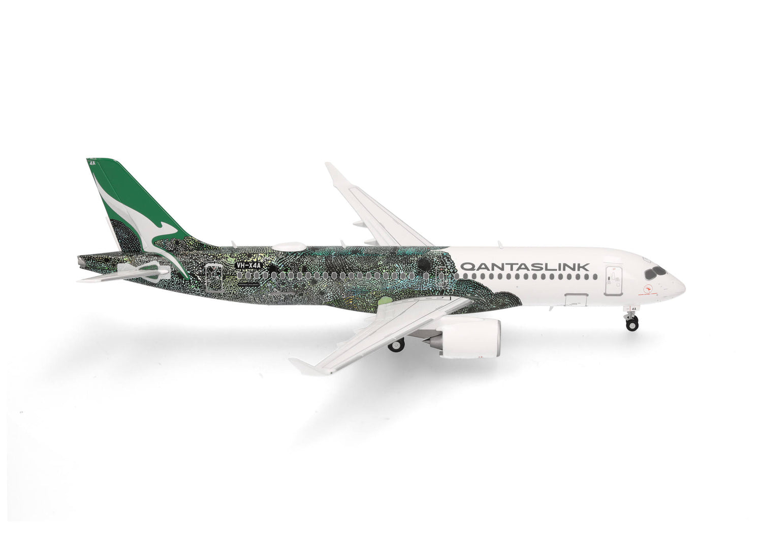 Herpa QantasLink Airbus A220-300 - Flying Art Series / Minyma Kutjara Tjukurpa 1/200 Aircraft Scale Model