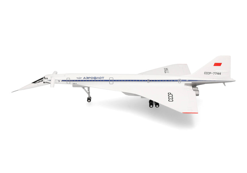Herpa Tupolev Design Bureau Tupolev TU-144S, Le Bourget 1975 1/200 Aircraft Scale Model