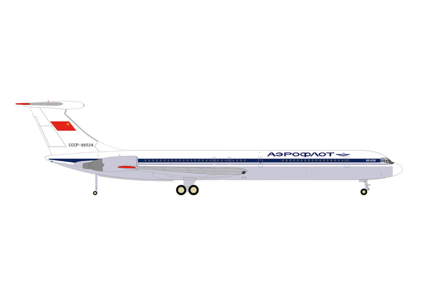 Herpa Aeroflot Ilyushin IL-62M – CCCP-86524 1/200 Aircraft Scale Model