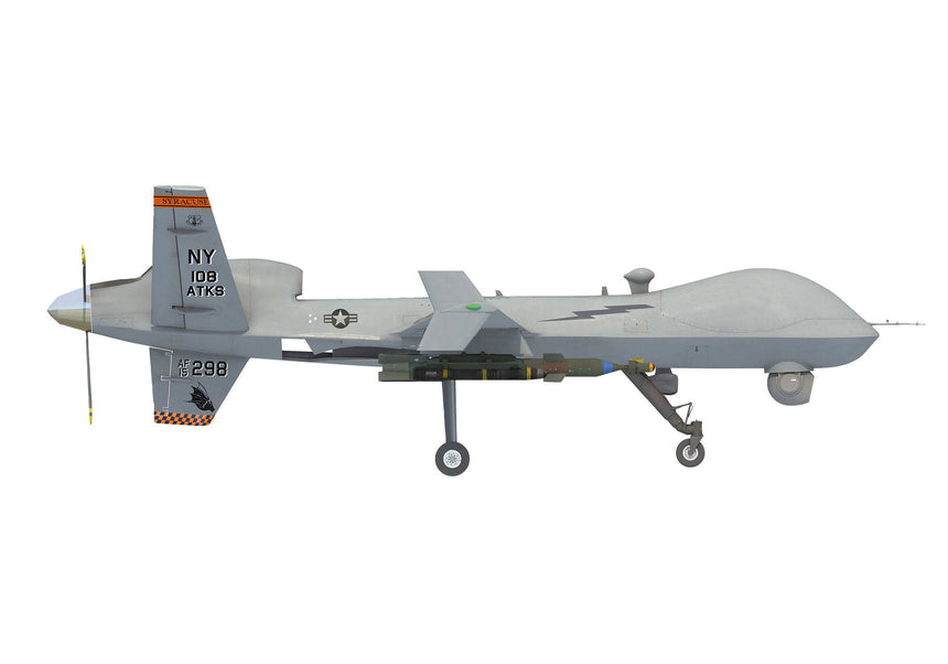 Herpa U.S. Air Force MQ-9A Reaper Block 5 - New York Air National Guard, 108th Attack Squadron, Hancock Field 1/72 Aircraft Scale Model