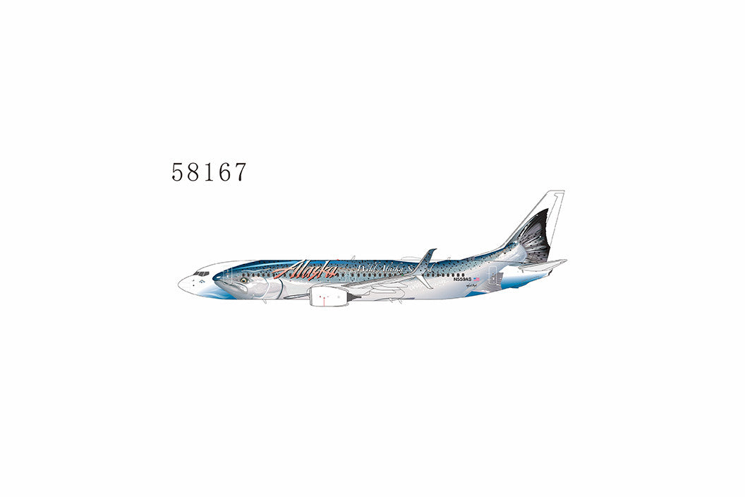 NG Models Alaska Airlines Boeing 737-800/w N559AS Salmon Thirty Salmon II 1/400