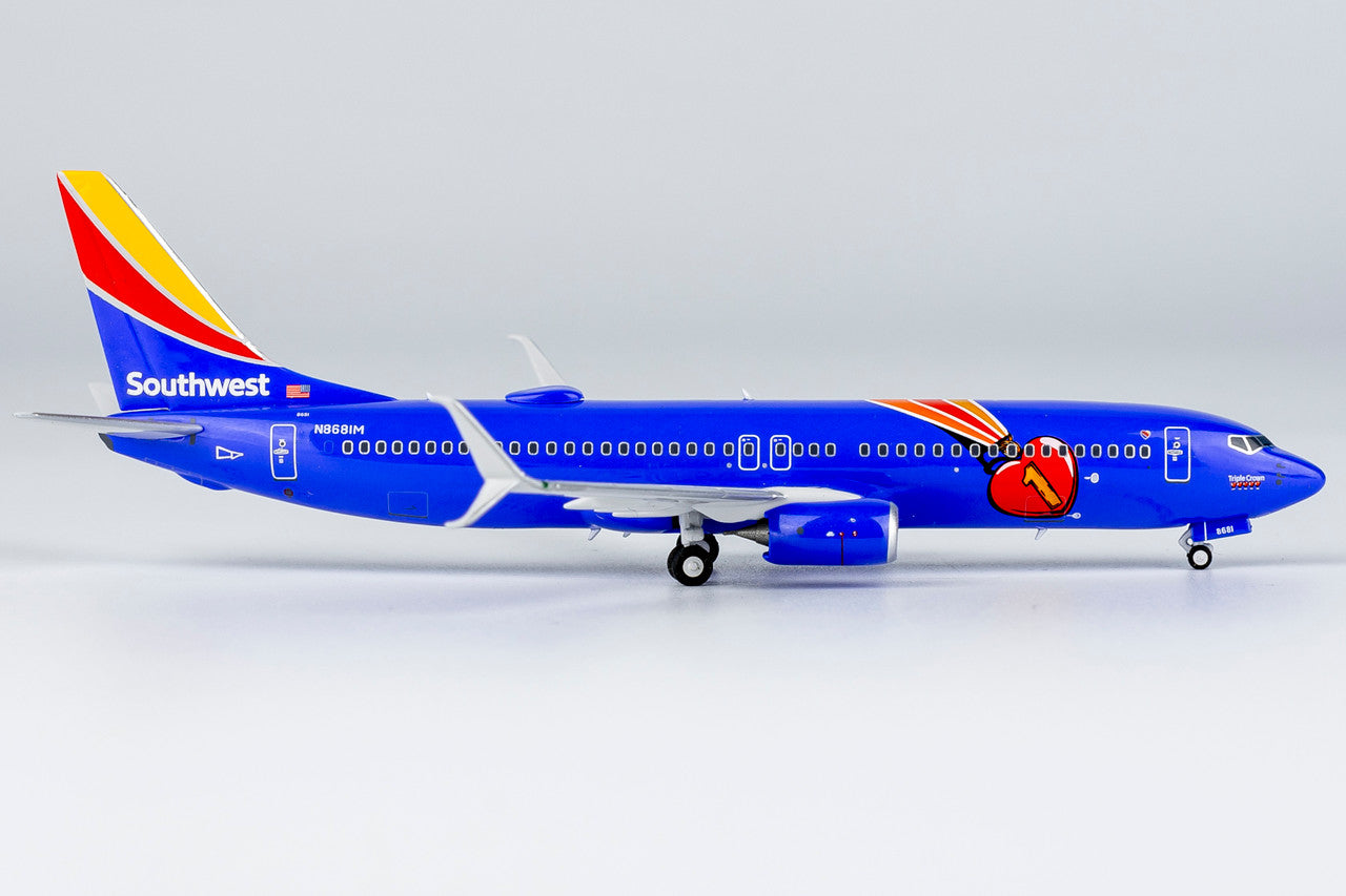 NG Models Southwest Airlines Boeing 737-800/w N8681M New Triple Crown One c/s; with scimitar winglets 1/400 Scale