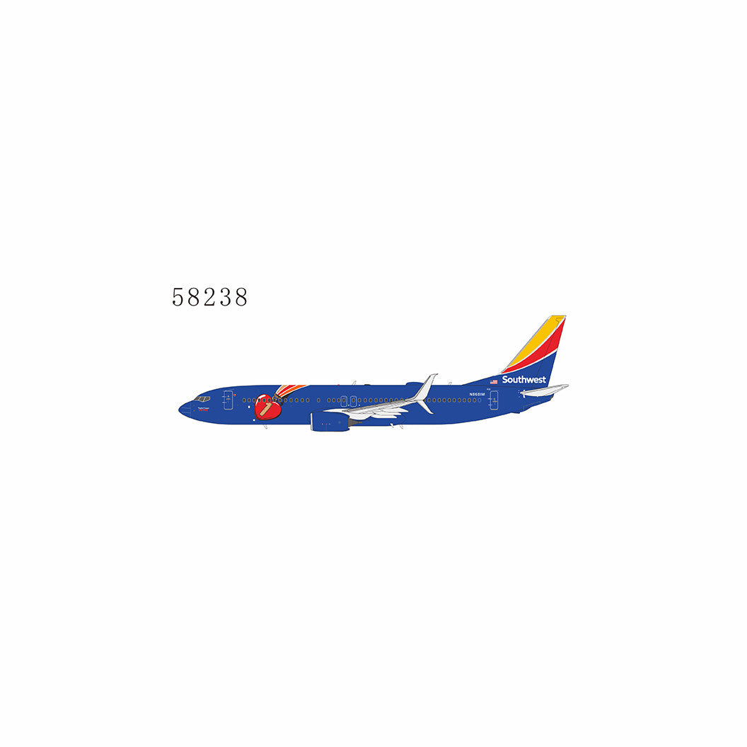 NG Models Southwest Airlines Boeing 737-800/w N8681M New Triple Crown One c/s; with scimitar winglets 1/400 Scale